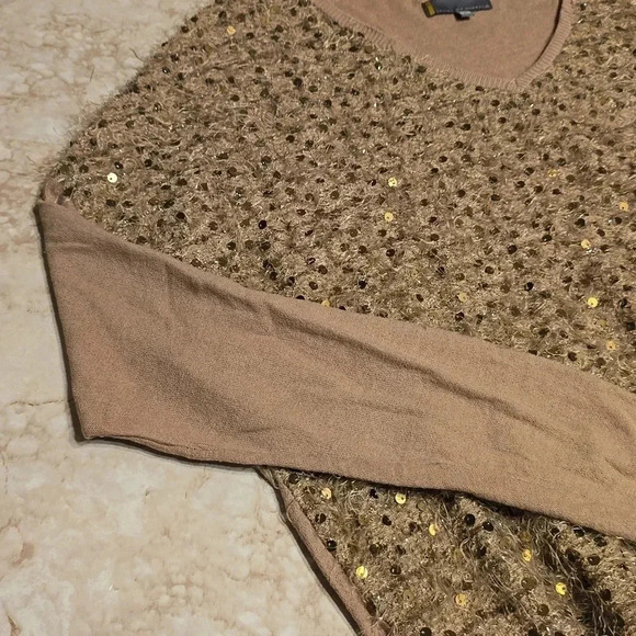 i Jeans by Buffalo | Sweater | Tan w/ accents | Size M - Picture 4 of 9